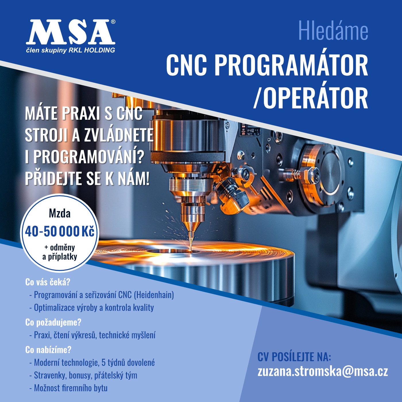 CNC programátor/operátor